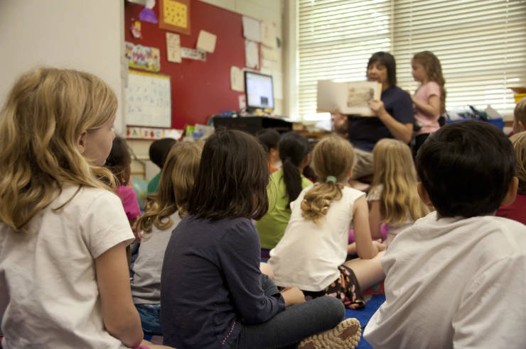 Kids listening